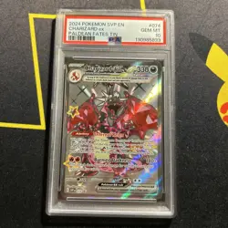 PSA 10 Charizard ex 074 -Graded Ultra Rare Pokemon Card- Black Star Promo (6s) - Image 1