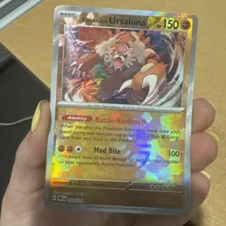 Pokemon TCG Bloodmoon Ursaluna Card 054/131 Masterball Prismatic Evolutions - Image 1