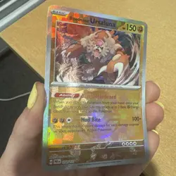 Pokemon TCG Bloodmoon Ursaluna Card 054/131 Masterball Prismatic Evolutions - Image 2