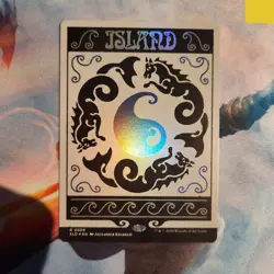 MTG Island Foil Secret Lair Alien Auroras 0889 Bonus Card Drop 2024 NM - Image 1