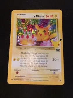 Pokemon TCG Celebrations Pikachu Holo Ultra Rare Birthday Card - Image 1