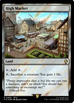 MTG FIC Surge Foil High Market Commander: Final Fantasy 402 R NM Card Scan - Image 1