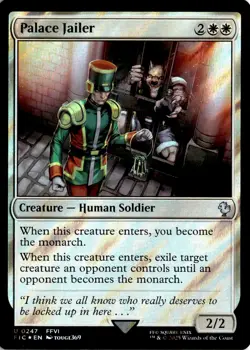 MTG FIC Surge Foil Palace Jailer Commander: Final Fantasy 247 U NM Card Scan - Image 1