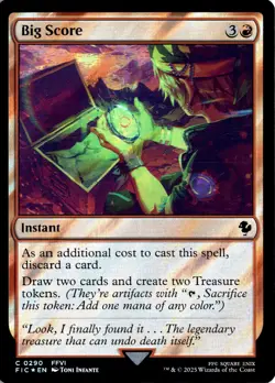 MTG FIC Surge Foil Big Score Commander: Final Fantasy 290 C NM Card Scan - Image 1