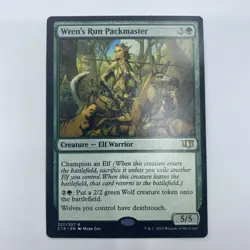 MTG Wren’s Run Packmaster C14 LP Rare Elf Warrior Champion EDH Tribal Card - Image 1