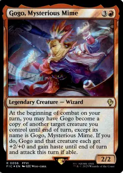 MTG FIC Surge Foil Gogo, Mysterious Mime Commander: Final Fantasy 56 R NM Card S - Image 1