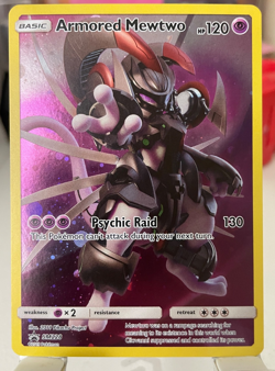 Pokemon Card TCG 2019 Armored Mewtwo SM228 Full Art Holo Promo GREAT! - Image 1