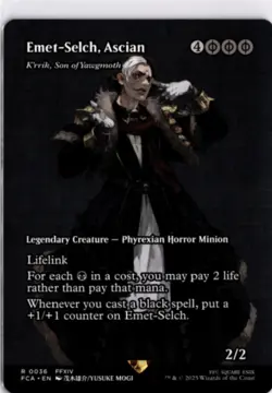 MTG FCA *Non-Foil Emet-Selch, Ascian - K'rrik, Son of Yawgmoth (Showcase) 36 R N - Image 1