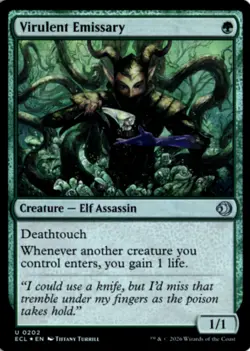 MTG ECL *Foil Virulent Emissary 202 U NM Lorwyn Eclipsed - Image 1