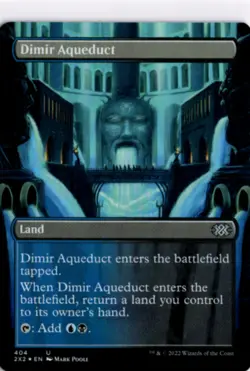 MTG 2X2 *Foil Dimir Aqueduct (Borderless) 404 U NM Double Masters 2022 - Image 1
