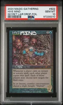 MTG PSA 10 Brain Dead Hive Mind Foil #822 Secret Lair Drop Staples Creatures GEM - Image 1