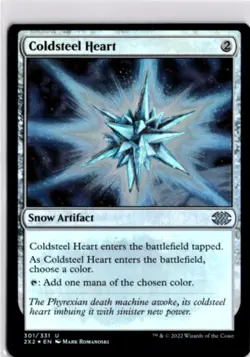 MTG 2X2 *Foil Coldsteel Heart 301 U NM Double Masters 2022 - Image 1