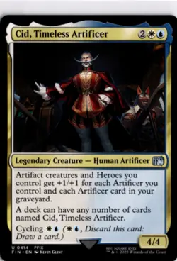 MTG FIN *Non-Foil Cid, Timeless Artificer () 414 U NM FINAL FANTASY - Image 1
