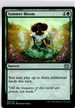 MTG 2X2 *Foil Summer Bloom 160 U NM Double Masters 2022 - Image 1