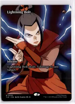 MTG TLE Non-Foil Lightning Bolt (Borderless) M 32 NM Avatar: The Last Airbender: - Image 1