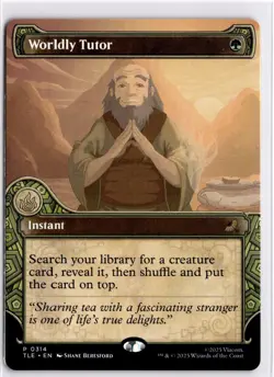 MTG TLE Non-Foil Worldly Tutor (Showcase) P 314 NM Avatar: The Last Airbender: E - Image 1