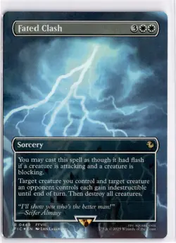 MTG Final Fantasy Foil Fated Clash (Borderless) 449 FIC R Scene Box NM - Image 1