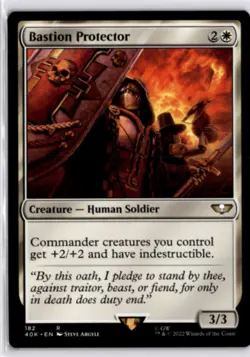 MTG 40K Non-Foil Bastion Protector Universes Beyond: Warhammer 40,000 R 182 NM F - Image 1