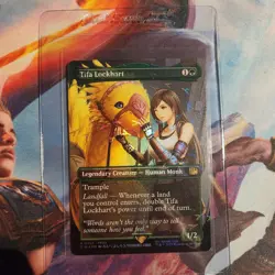 MTG Final Fantasy Tifa Lockhart Borderless Chocobo Track Foil #0567 FIN NM - Image 3