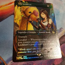 MTG Final Fantasy Tifa Lockhart Borderless Chocobo Track Foil #0567 FIN NM - Image 4