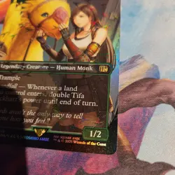 MTG Final Fantasy Tifa Lockhart Borderless Chocobo Track Foil #0567 FIN NM - Image 5