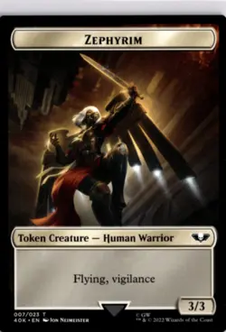 MTG 40K Non-Foil Soldier (002) // Zephyrim Double-Sided Token 40,000 T 2 // 5 - Image 2
