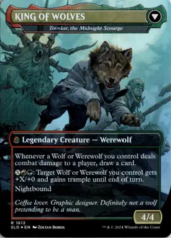 MTG Secret Lair Foil NOT A WOLF - Tovolar, Dire Overlord 1612 SLD R NM Scan Magi - Image 2