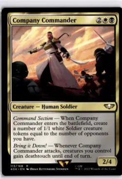 MTG 40K Non-Foil Company Commander Universes Beyond: Warhammer 40,000 R 113 NM F - Image 1