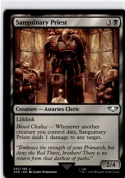 MTG 40K Non-Foil Sanguinary Priest Universes Beyond: Warhammer 40,000 U 53 NM Fo - Image 1