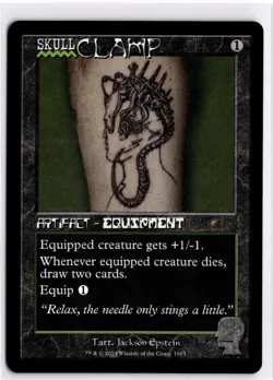 MTG Secret Lair BrainDead Non-Foil Skullclamp 1663 SLD R NM Scan MagicTheGatheri - Image 1