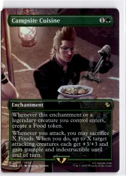 MTG Final Fantasy Foil Campsite Cuisine (Borderless) 464 FIC R Scene Box NM - Image 1