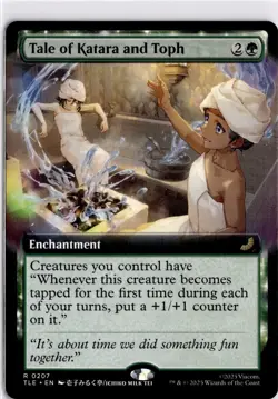 MTG TLE Non-Foil Tale of Katara and Toph (Extended Art) R 207 NM Avatar: The Las - Image 1