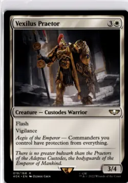 MTG 40K Non-Foil Vexilus Praetor Universes Beyond: Warhammer 40,000 R 19 NM Forc - Image 1