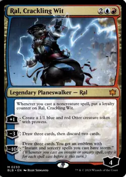 MTG Bloomburrow Non-Foil Ral, Crackling Wit 230 BLB M NM Scan MagicTheGathering - Image 1