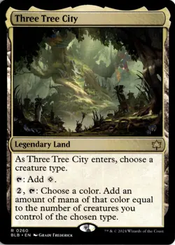 MTG Bloomburrow Non-Foil Three Tree City 260 BLB R NM Scan MagicTheGathering - Image 1