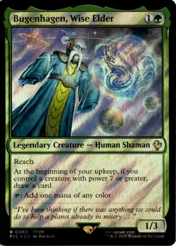 MTG FIC Surge Foil Bugenhagen, Wise Elder - Commander: Final Fantasy 66 R NM - Image 1