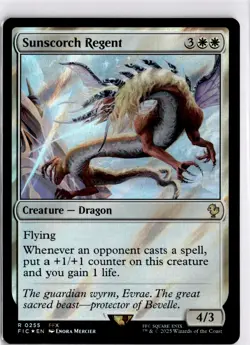 MTG FIC Surge Foil Sunscorch Regent Commander: Final Fantasy R 255 NM Pack Fresh - Image 1