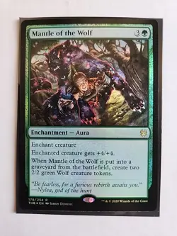 Mantle of the Wolf - Theros Beyond Death - LP - Magic MTG - Rare - Enchantment - Image 1