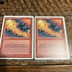 2x Magic The Gathering - Red Elemental Blast - 4th Edition - Image 1