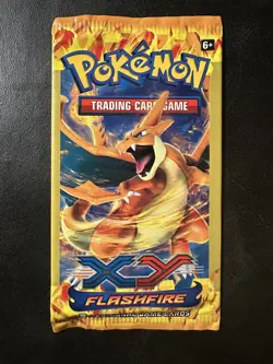 Pokemon Flashfire 3 Card Mini Booster Pack - Art as Shown - New Sealed - Image 1