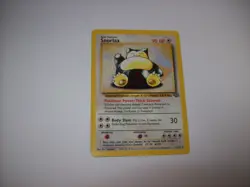 Pokemon TCG Snorlax Jungle Card 27/64 Non Holo Rare LP Free Ship & Tracked - Image 1