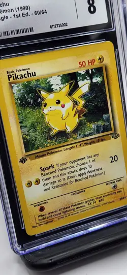 Pikachu - Pokemon Jungle 1st Edition 60/64, NM/Mint (CGC 8) - Image 2