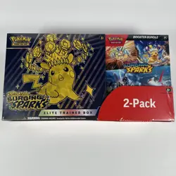 Pokemon TCG Surging Sparks Elite Trainer Box & Booster Bundle 2-Pack - Image 1