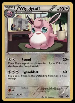 Pokemon - Wigglytuff Next Destinies #79/99 - Reverse Holo NM - Image 1