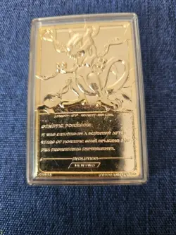 Pokemon 1999 23k Gold Plated MEWTWO #150 Limited Edition Burger King - Image 2