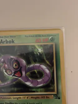 Pokemon TCG Arbok 1st Edition Fossil Uncommon 31/62 Stage 1 60 HP WOTC Regular - Image 4