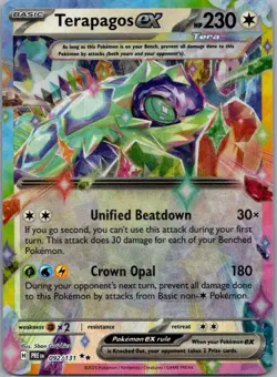 Terapagos ex 092/131 Double Rare Prismatic Evolutions Pokemon Near Mint - Image 1