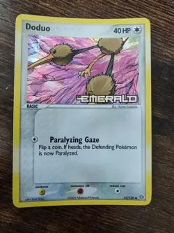 Pokemon Doduo 45/106 EX Emerald Reverse Holo Stamped NM-MINT - Image 1