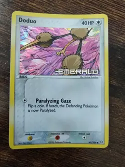 Pokemon Doduo 45/106 EX Emerald Reverse Holo Stamped NM-MINT - Image 2