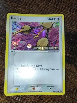 Pokemon Doduo 45/106 EX Emerald Reverse Holo Stamped NM-MINT - Image 3